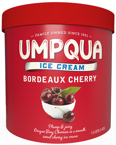 Umpqua Dairy Ice Cream - Bordeaux Cherry - 1.5 quarts