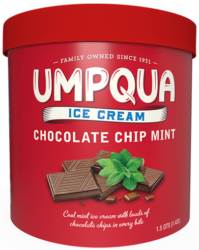 Umpqua Dairy Ice Cream - Chocolate Chip Mint - 1.5 quarts