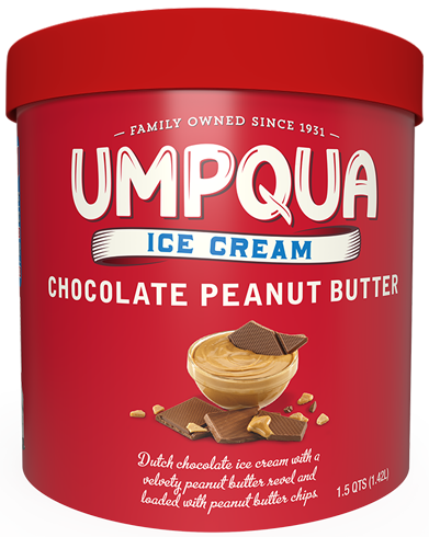Umpqua Dairy Ice Cream - Chocolate Peanut Butter - 1.5 quarts