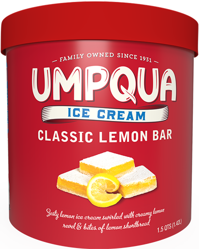 Umpqua Dairy Ice Cream - Classic Lemon Bar - 1.5 quarts