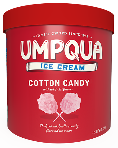 Umpqua Dairy Ice Cream - Cotton Candy - 1.5 quarts