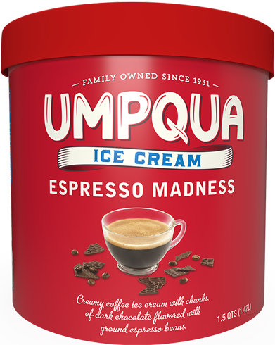 Umpqua Dairy Ice Cream - Espresso Madness - 1.5 quarts