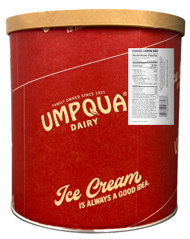 Umpqua Dairy Scoop Shop Ice Cream Classic Lemon Bar - 3 gallon size