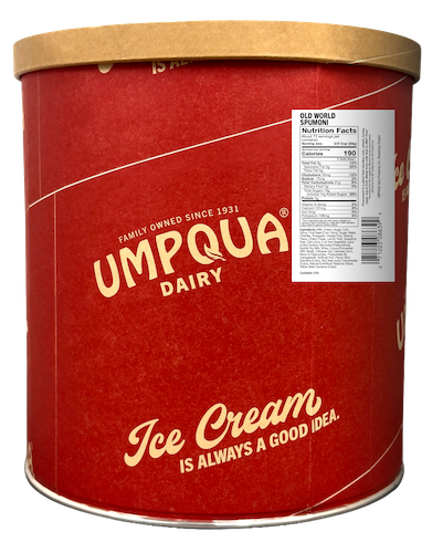 Umpqua Dairy Scoop Shop Ice Cream Old World Spumoni - 3 gallon size