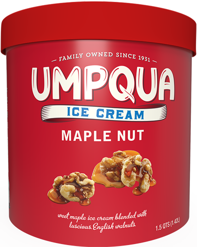 Umpqua Dairy Ice Cream - Maple Nut - 1.5 quarts