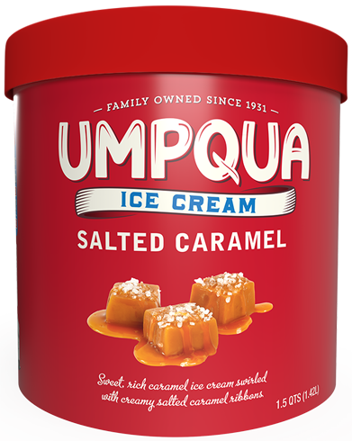 Umpqua Dairy Ice Cream - Salted Caramel - 1.5 quarts
