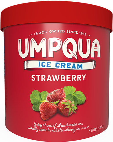 Umpqua Dairy Ice Cream - Strawberry - 1.5 quarts