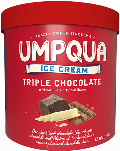 Umpqua Dairy Ice Cream - Triple Chocolate - 1.5 quarts