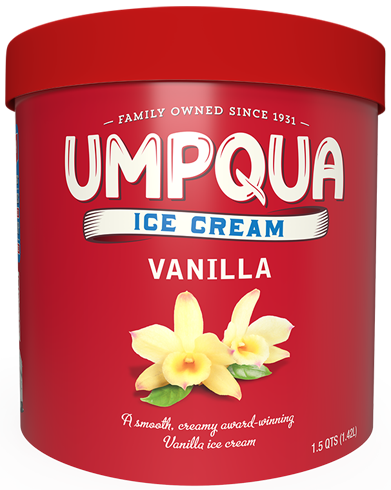 Umpqua Dairy Ice Cream - Vanilla - 1.5 quarts