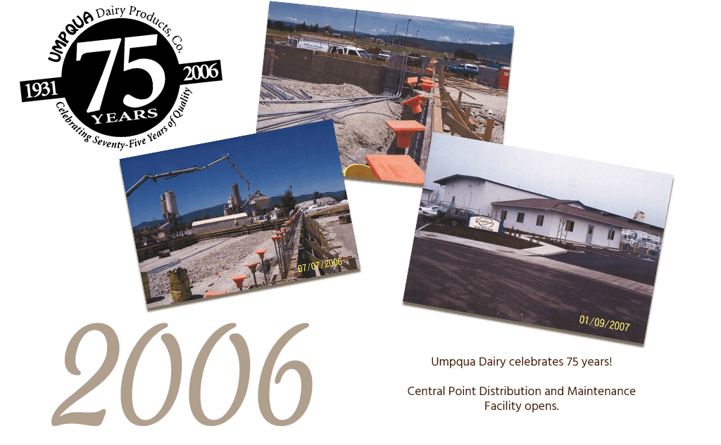 Umpqua Dairy History - 2006