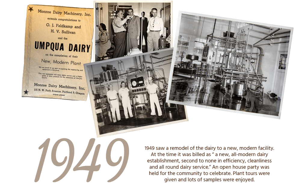 Umpqua Dairy History - 1949