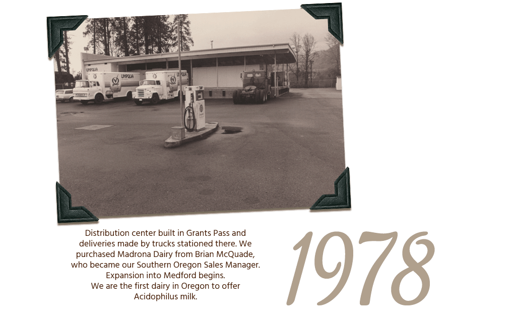 Umpqua Dairy History - 1978