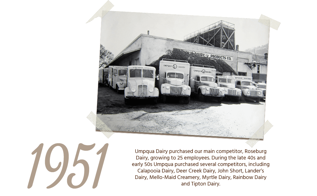 Umpqua Dairy History - 1951