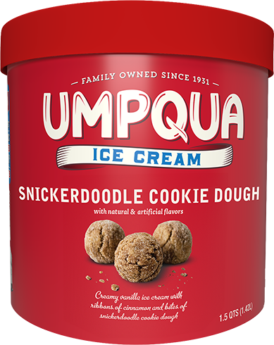 Umpqua Dairy Ice Cream - Snickerdoodle Cookie Dough - 1.5 quarts